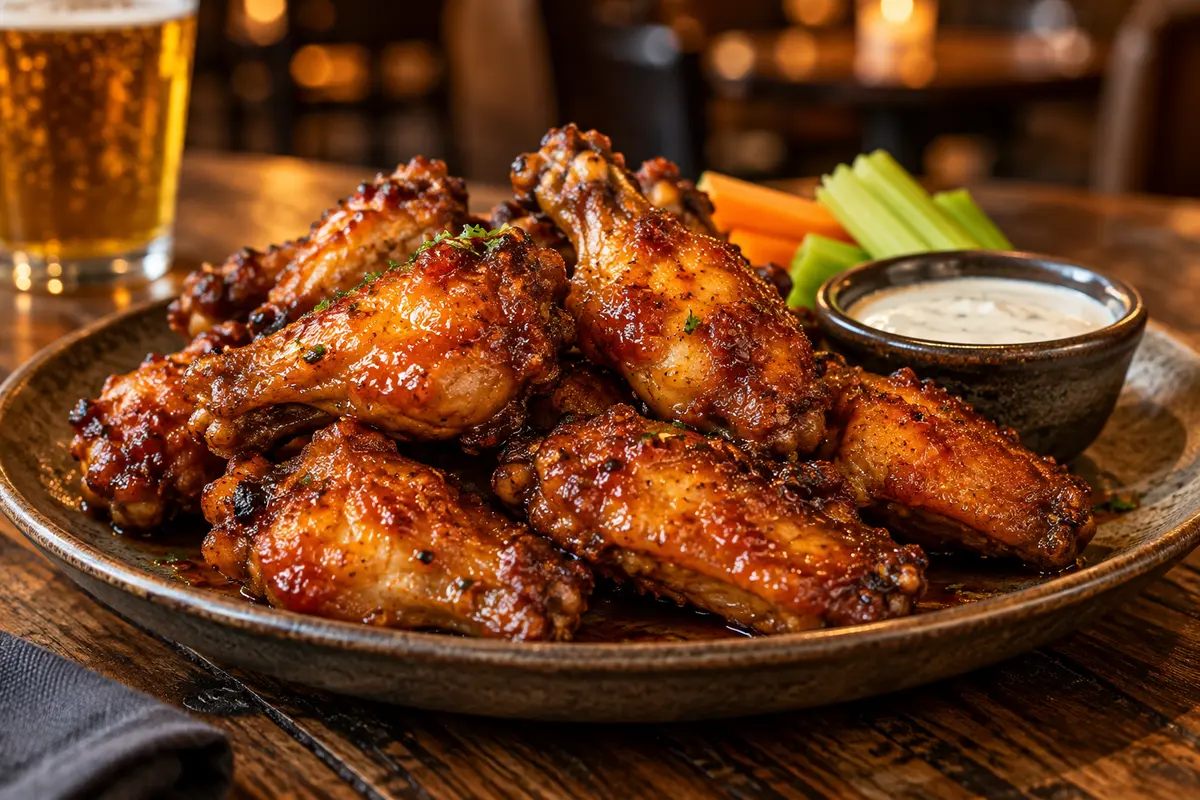 Baked chicken wings
