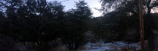Yarnell AZ first snow of 2018