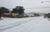 Its snowing in Yarnell at Gilligans Pizza and Bar